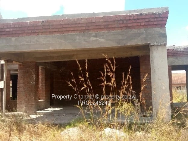 Partly Built 6-Bed Brick Shell on 1200m² Zimre Park